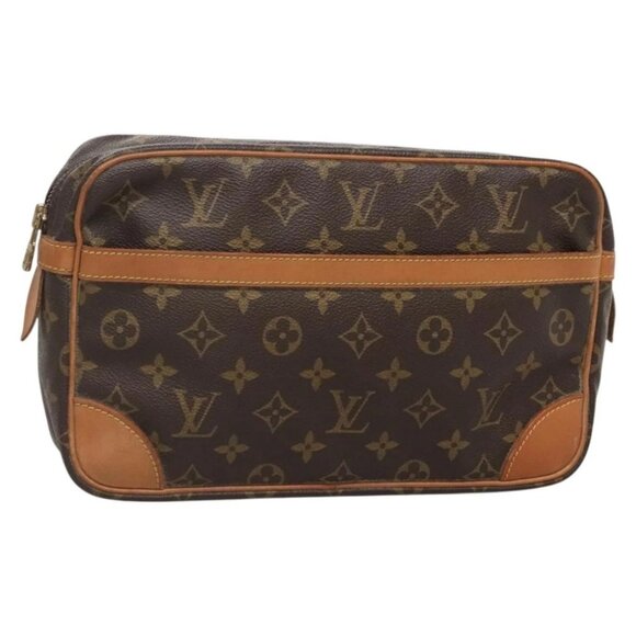 LOUIS VUITTON Monogram Compiegne 28 Clutch Bag M51845 LV Auth 139295 - Picture 1 of 16